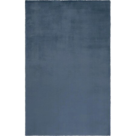 Safavieh 6 x 9 ft. Faux Rabbit Fur Contemporary Power Loomed Rectangle Rug, Dark Grey FRF500H-6